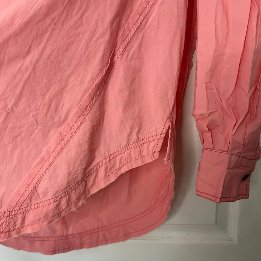 Free People Happy Hour Poplin Top
